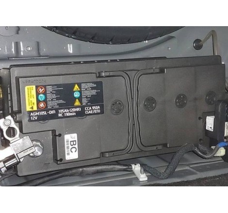 Аккумулятор DELKOR AGM105L-DIN 12v 105Ah 950A