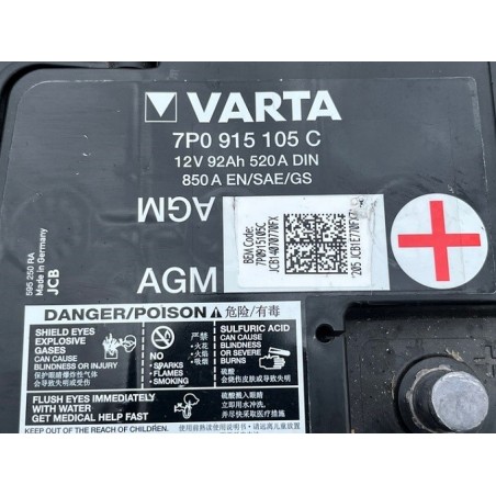 Акумулятор VARTA AGM 7P0 915 105 C 12V 92Ah 520A DIN 850A EN