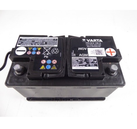 Акумулятор VARTA AGM 7P0 915 105 A 12V 75Ah 420A DIN 800A EN