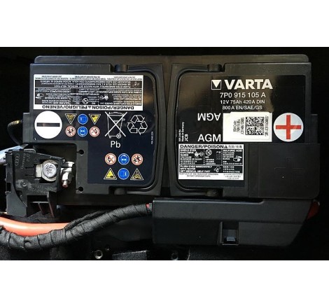 Акумулятор VARTA AGM 7P0 915 105 A 12V 75Ah 420A DIN 800A EN