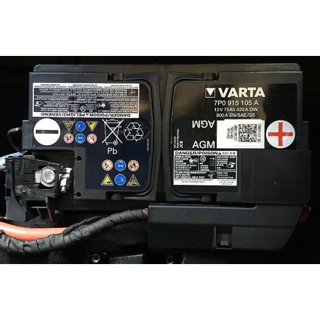 Акумулятор VARTA AGM 7P0 915 105 A 12V 75Ah 420A DIN 800A EN