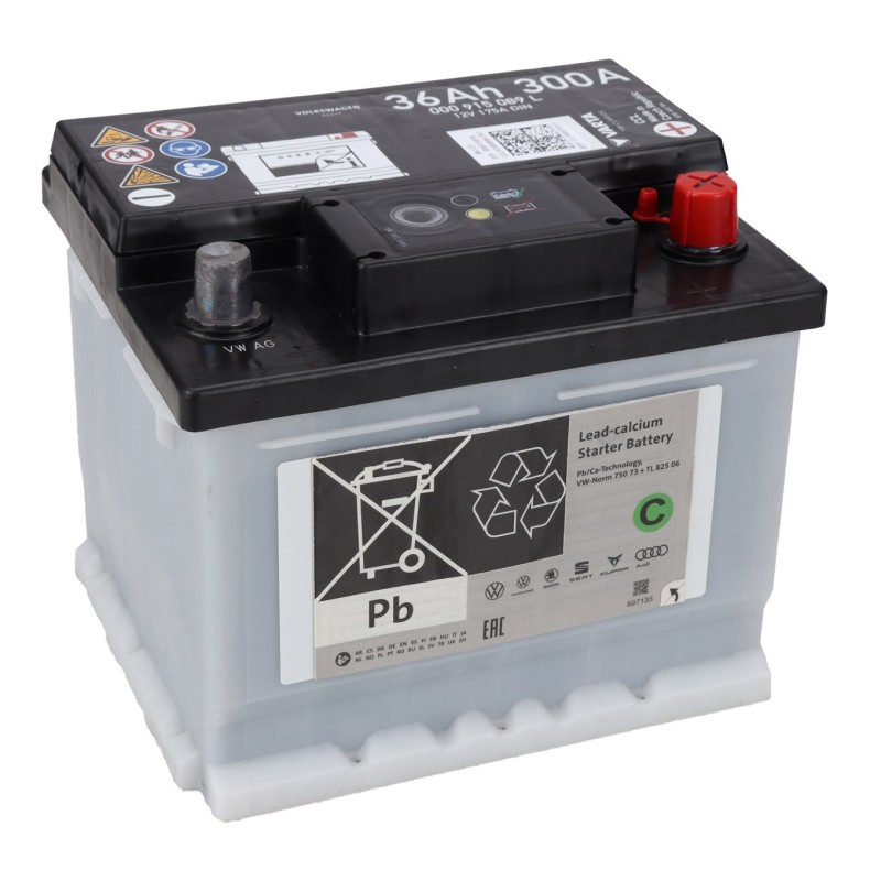 Акумулятор VARTA 36Ah 300A 000 915 089 L 12V 175A DIN
