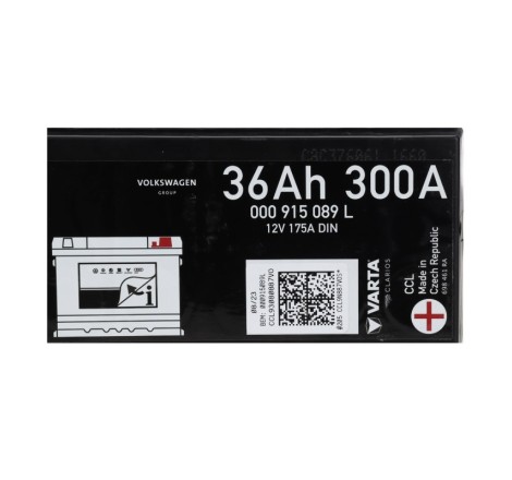 Акумулятор VARTA 36Ah 300A 000 915 089 L 12V 175A DIN