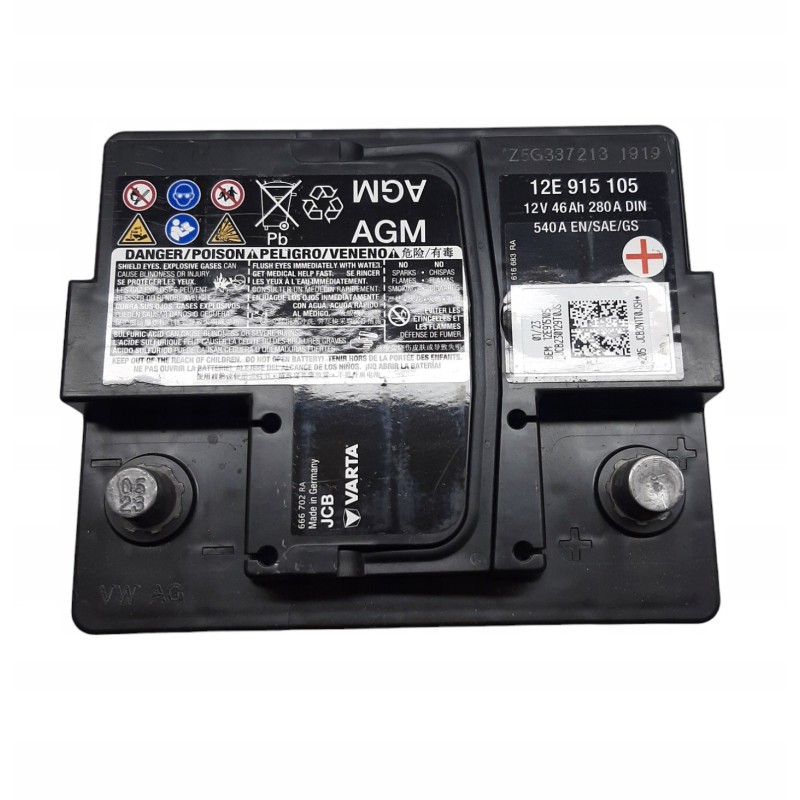 Акумулятор VARTA 12E 915 105 12V 46Ah 280A DIN 540A