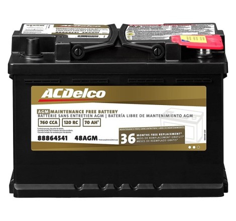 Аккумулятор на Chevrolet Malibu ACDelco 3787 48AGM 12v 70Ah 700A