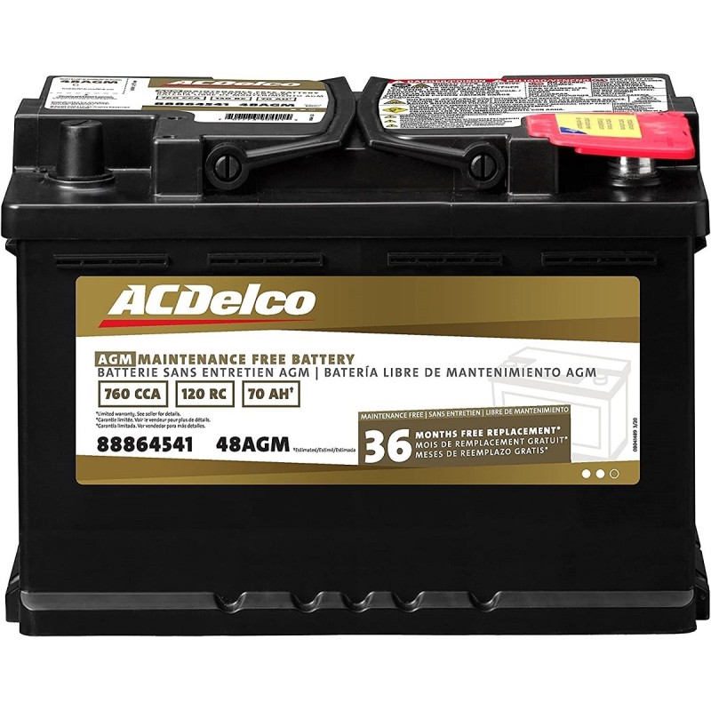 Аккумулятор на Chevrolet Malibu ACDelco 3787 48AGM 12v 70Ah 700A