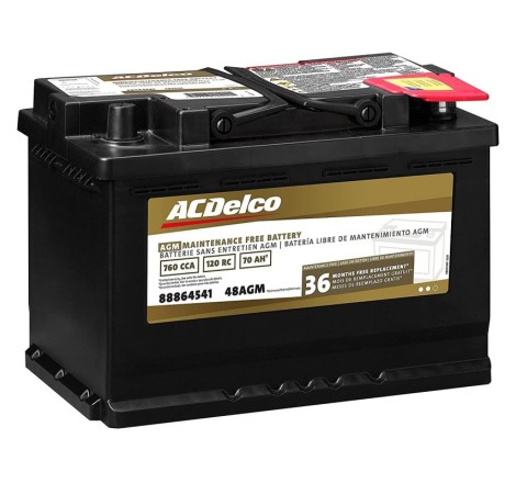 Аккумулятор на Chevrolet Malibu ACDelco 3787 48AGM 12v 70Ah 700A