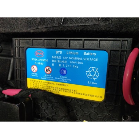 Акумулятор електромобіль BYD STEK-3703030 D1JBB0 12V 20A/150A