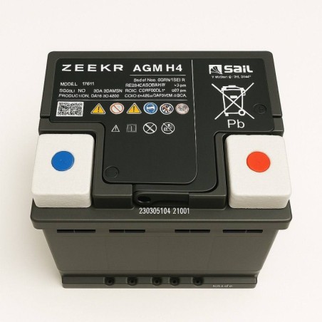 Акумулятор ZEEKR AGM H4 6-QF-50 12V 50Ah 540A 6608037963