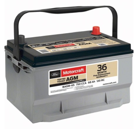 Акумулятор Motorcraft AGM BAGM-65 750 CCA 68Ah 120 RC