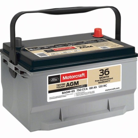 Акумулятор Motorcraft AGM BAGM-65 750 CCA 68Ah 120 RC