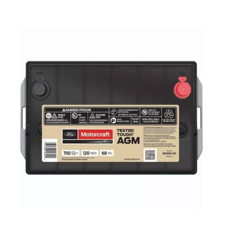 Акумулятор Motorcraft AGM BAGM-65 750 CCA 68Ah 120 RC