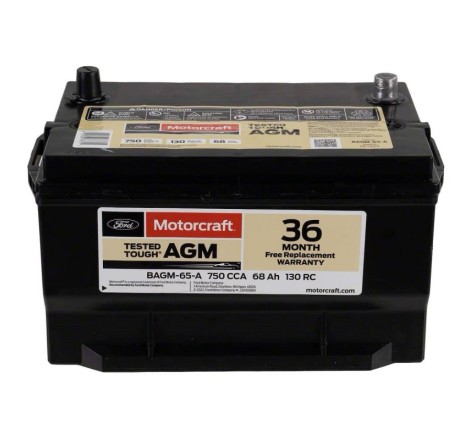 Акумулятор Motorcraft AGM BAGM-65 750 CCA 68Ah 120 RC