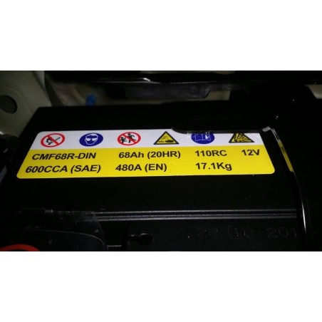 Аккумулятор CMF68R-DIN 12V 68Ah 600CCA