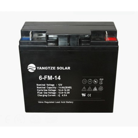 Аккумулятор для бензогенератора мощностью 5-7кВТ 6-FM-14 12v 14ah 150А