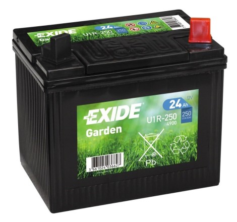 Аккумулятор EXIDE U1R-250 для дизельного генератора мощностью 5-8кВТ 12v 24Ah 250A