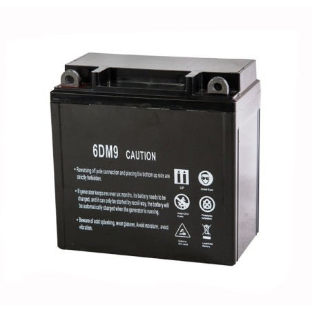 Аккумулятор 6DM9 для электростанции бензиновой 12v 9Ah