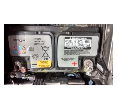 Аккумулятор 56029695AA 12v 75Ah 700 CCA
