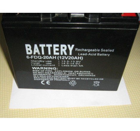 АККУМУЛЯТОР ДЛЯ ГЕНЕРАТОРА 6-FDQ-20AH 12v 20AH 170A