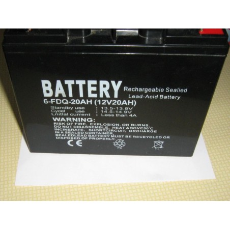 АККУМУЛЯТОР ДЛЯ ГЕНЕРАТОРА 6-FDQ-20AH 12v 20AH 170A
