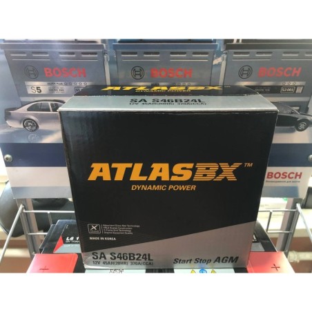 Аккумулятор ATLASBX Start Stop AGM SA S46b24l 12v 45Ah 370A