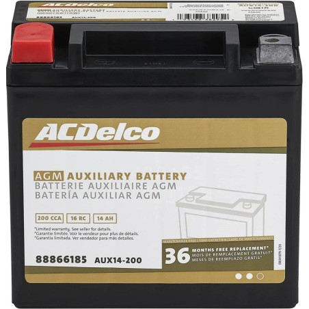 Аккумулятор ACDelco AGM AUX14 12v 12Ah 200A