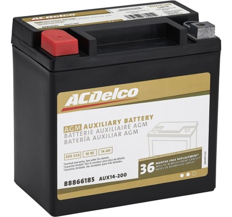 Аккумулятор ACDelco AGM AUX14 12v 12Ah 200A