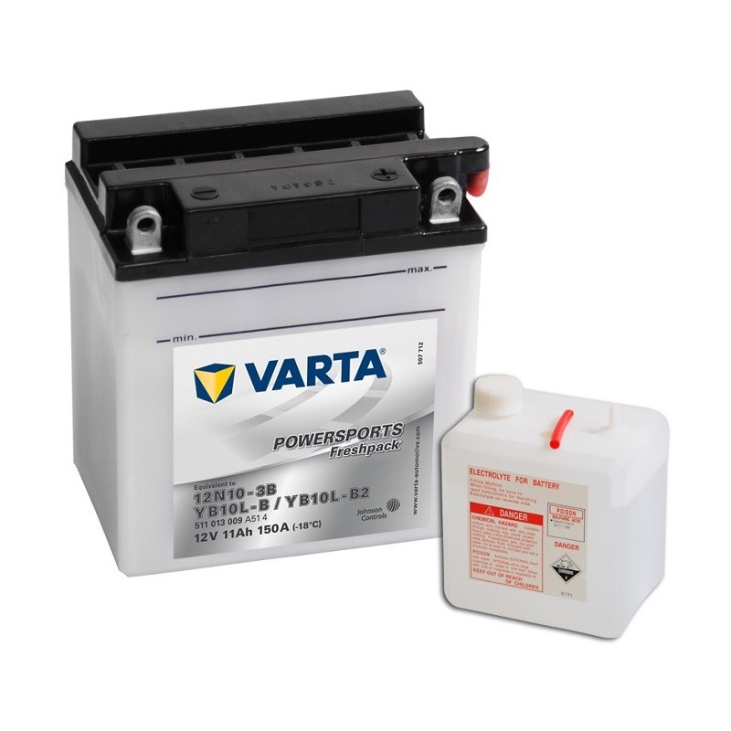 VARTA 12N10-3B 12v 11Аh 150A YB10L-B
