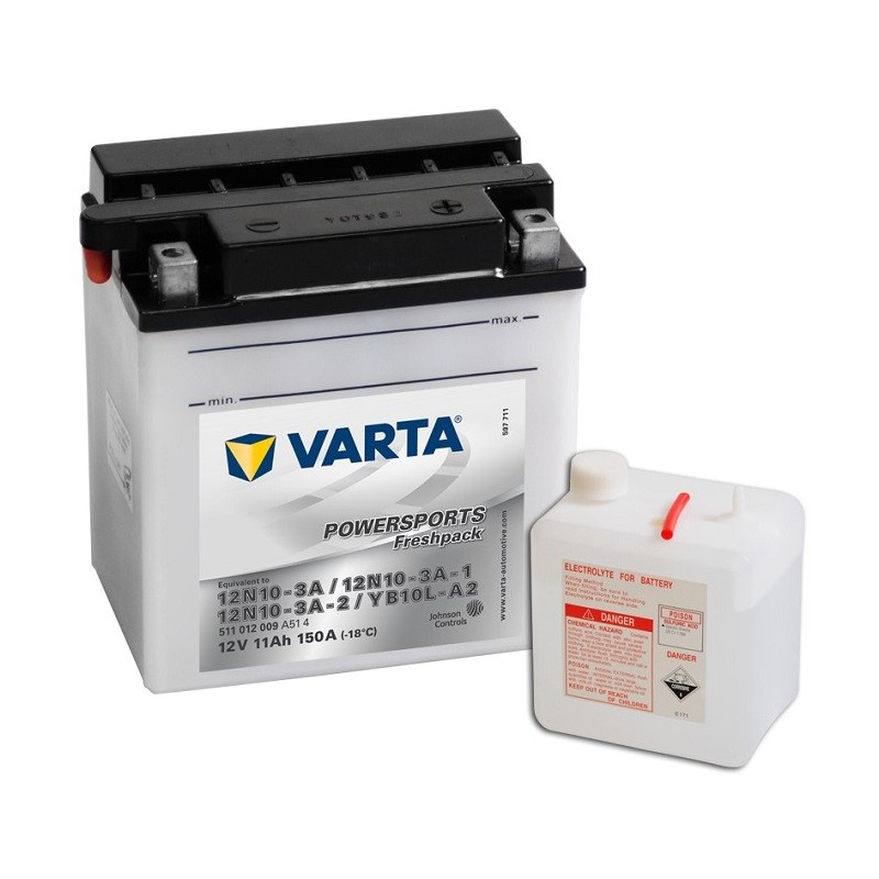 VARTA YB10L-A2 12v 11Аh 150A 12N10-3A