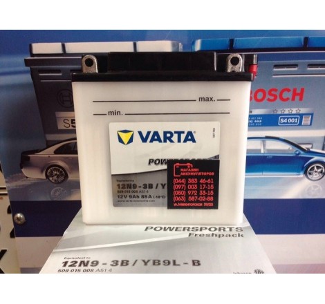 VARTA 12N9-3B 12v 9Аh 85A YB9L-B