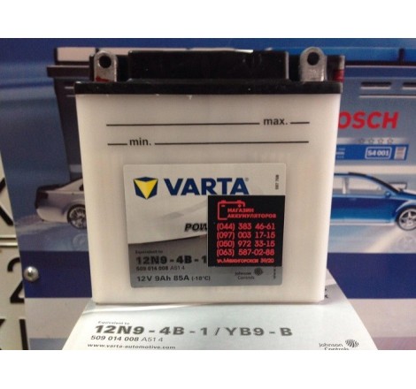VARTA 12N9-4B-1 12v 9Аh 85A YB9-B