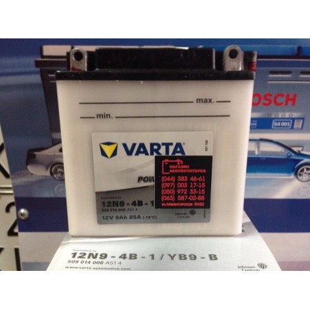 VARTA 12N9-4B-1 12v 9Аh 85A YB9-B