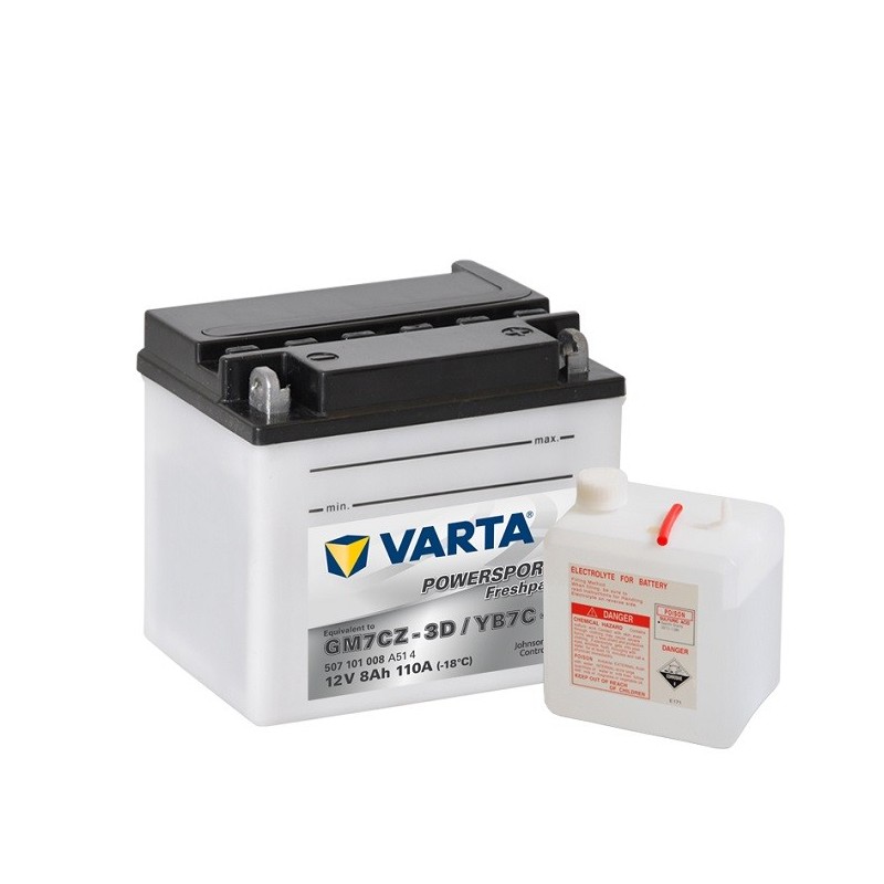 VARTA YB7C-A 12v 8Аh 110A GM7CZ-3D