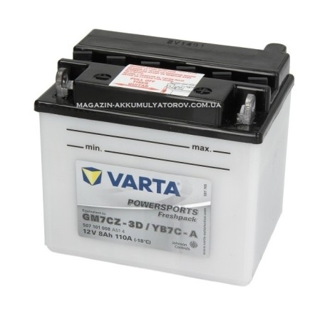 VARTA YB7C-A 12v 8Аh 110A GM7CZ-3D