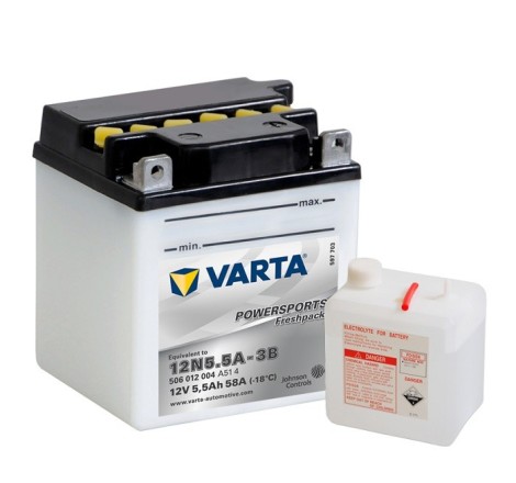 VARTA 12N5.5A-3B 12v 6Аh 58A