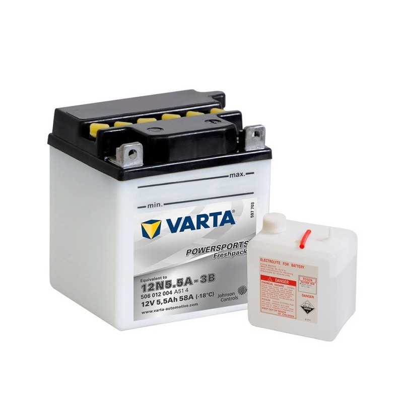 VARTA 12N5.5A-3B 12v 6Аh 58A