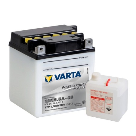 VARTA 12N5.5A-3B 12v 6Аh 58A