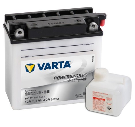 VARTA 12N5.5-3B 12v 6Аh 40A