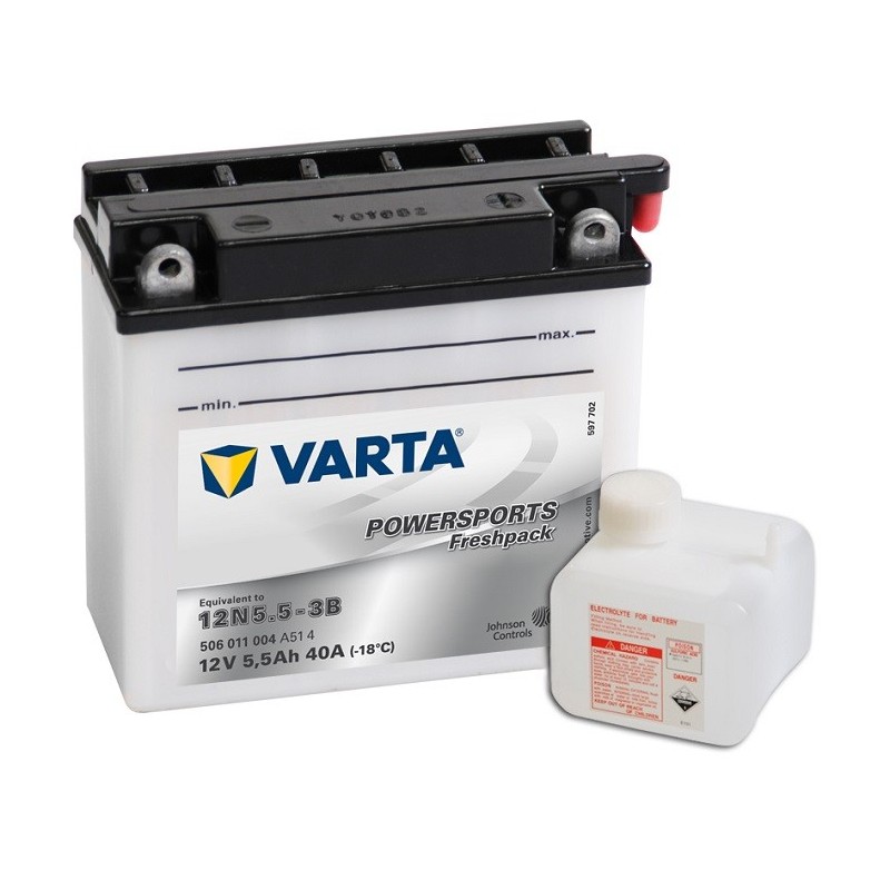 VARTA 12N5.5-3B 12v 6Аh 40A