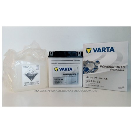 VARTA 12N5.5-3B 12v 6Аh 40A
