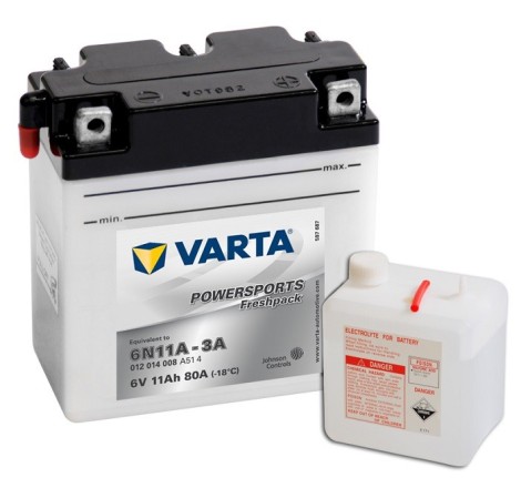 VARTA 6N11A-3A 6v 11Аh 80A