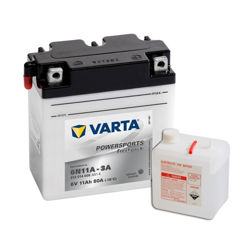 VARTA 6N11A-3A 6v 11Аh 80A