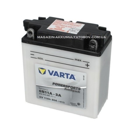 VARTA 6N11A-3A 6v 11Аh 80A