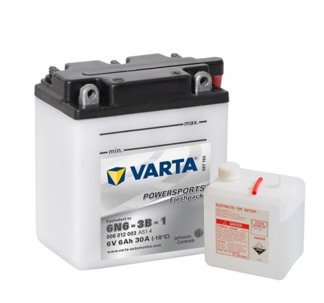 VARTA 6N6-3B-1 6v 6Ah 30A
