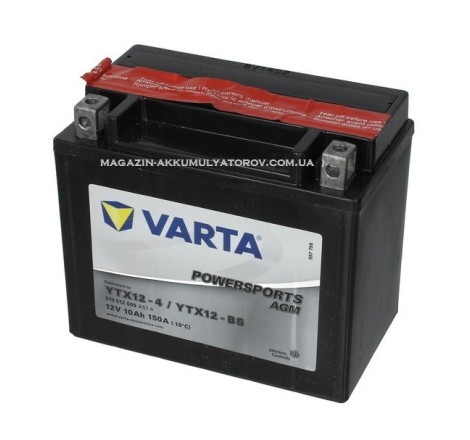 VARTA AGM YTX12-BS 12v 10Аh 150A