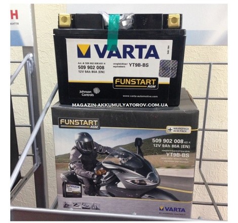 VARTA AGM YT9B-BS 12v 8Аh 115A