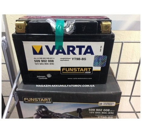 VARTA AGM YT9B-BS 12v 8Аh 115A