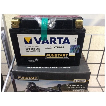 VARTA AGM YT9B-BS 12v 8Аh 115A