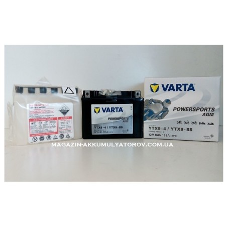 VARTA AGM YTX9-BS 12v 8Аh 135A