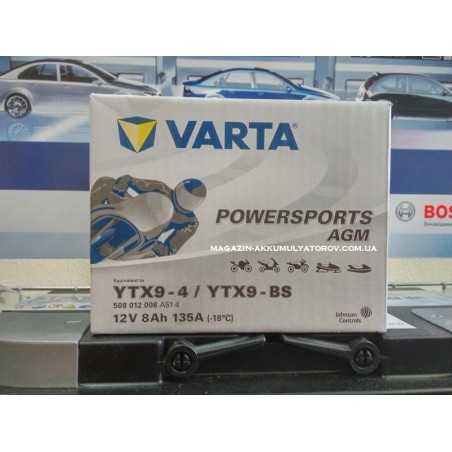 VARTA AGM YTX9-BS 12v 8Аh 135A